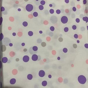 Twin SLEEP NUMBER Sheet Set Purple and Pink Polka Dot TWIN